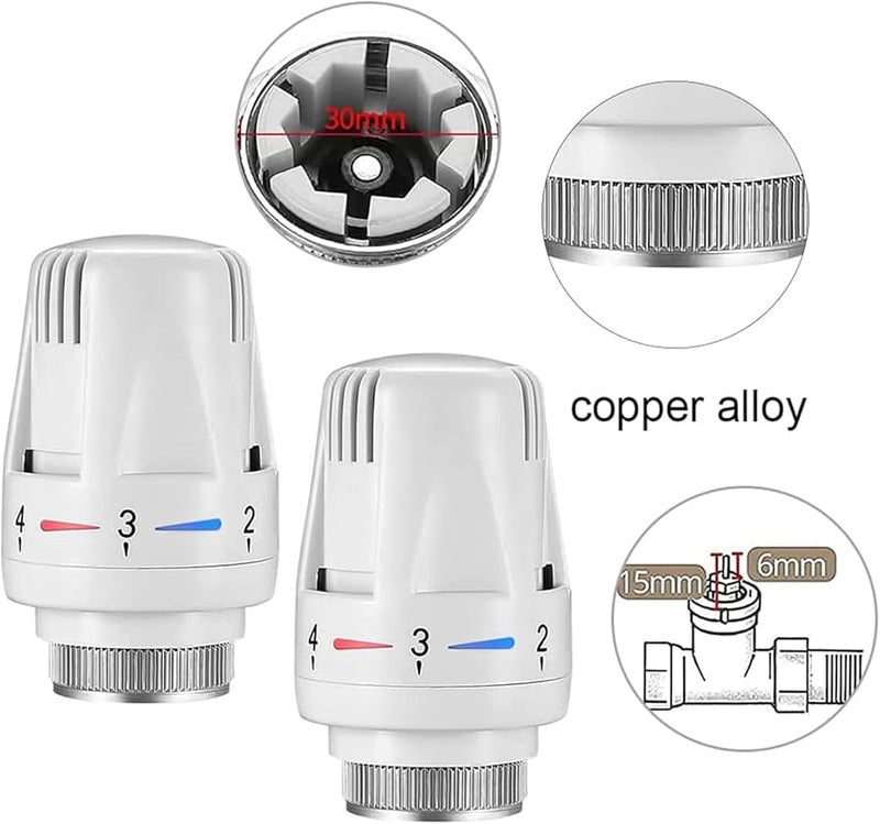 DN20 محول نحاسي حراري مستقيم 5 مستويات لمدافئ المناشف المشعات العمودية - Image 4